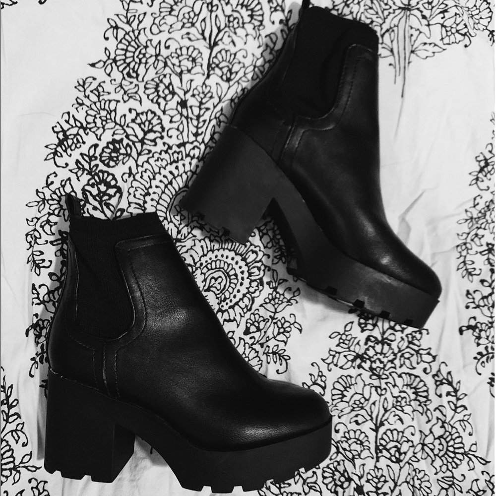 Brand new black booties!